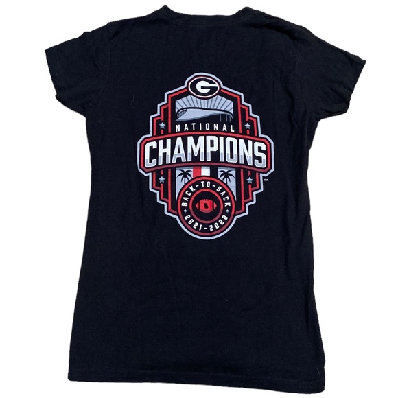 Dos Equis Georgia Bulldogs Back-To-Back National Champions Tee Shirt - Picture 6 of 13